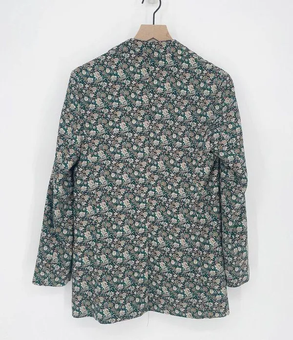 Mango MNG Floral Print Longline Blazer One Button Oversized Women's XXS - Image 6
