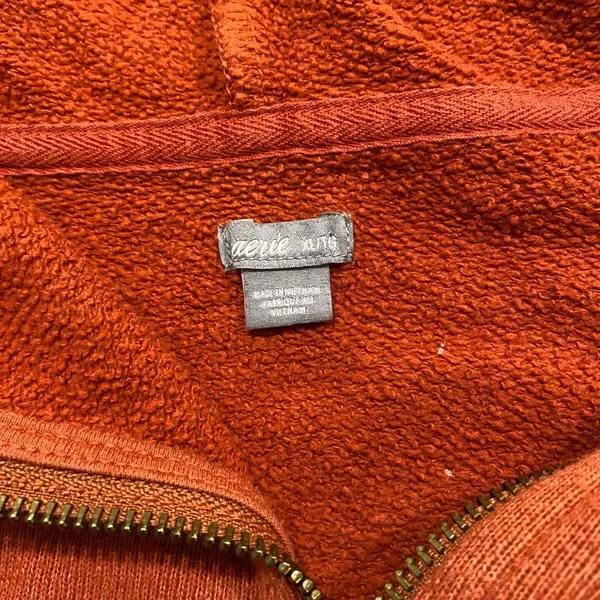 Aerie Offline Size M Burnt Orange Oversized Zip Up Hoodie Sweatshirt - Image 5
