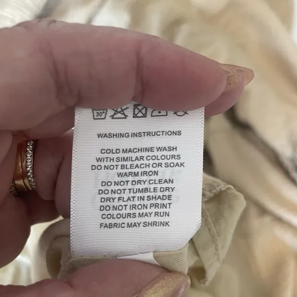Anthropologie Charlie Holiday Senorita Maxi Dress Sz 8 Tan‎ Boho Tiered Sundress - Image 9