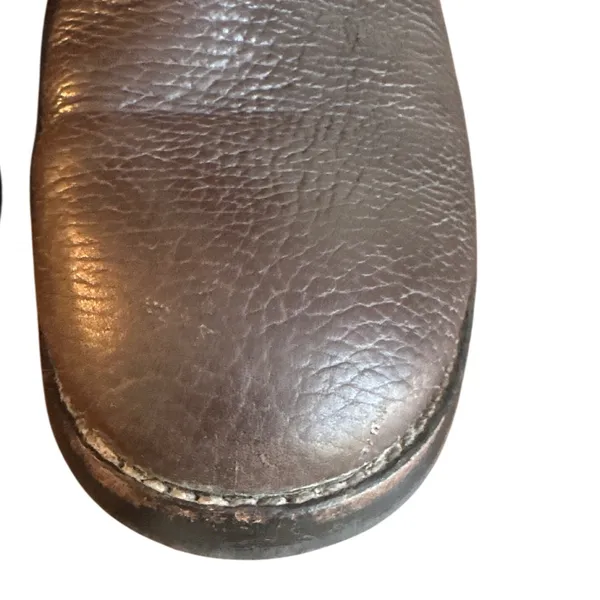 Tory Burch Marlene Dark Brown Tumbled Leather Riding Boots 8.5 - Image 9