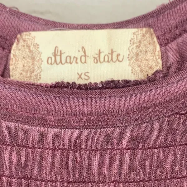 Altar'd State Boho Babydoll Tank XS Mauve Lace Back Flowy‎ Sleeveless Top - Image 4