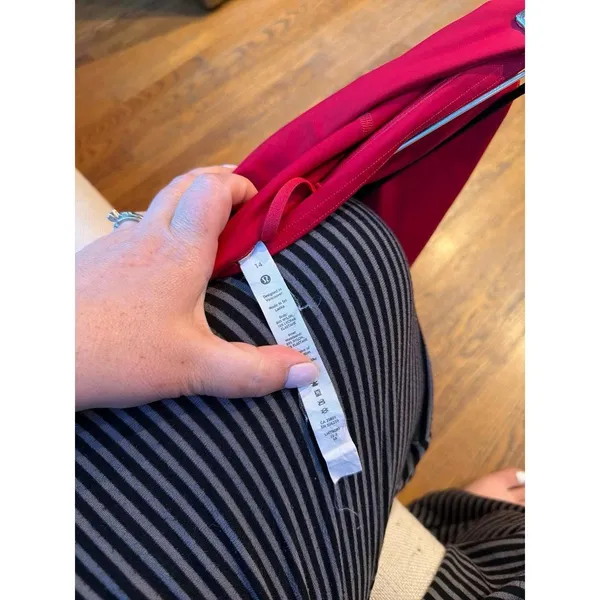 Lululemon Base Pace High-Rise Short 8" Dark Red women's 14 - Image 4