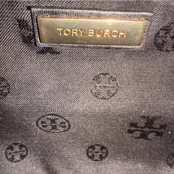 Black Tory Burch Fleming Convertible Bag Quilted Leather Crossbody or Shoulder - Image 9