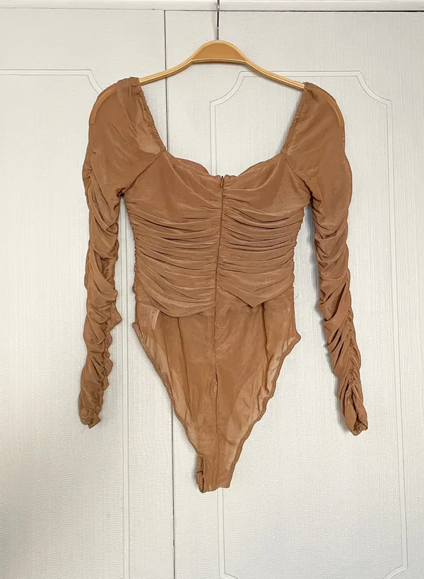 Princess Polly Delany Bodysuit Beige - Image 7