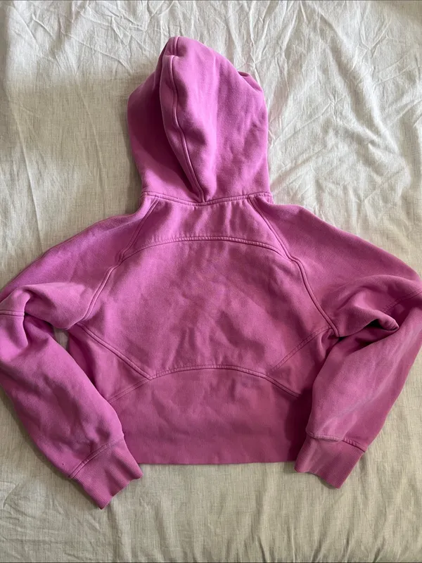 Lululemon Scuba Oversized Hoodie Cropped Pink Size‎ XS/S - Image 8