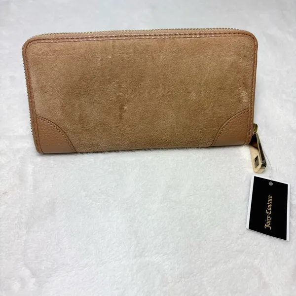 Juicy Couture Brown Wallet‎ with Pink Crown Embellishments NeW - Image 3