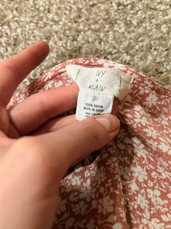 Coral Floral Top - Image 4