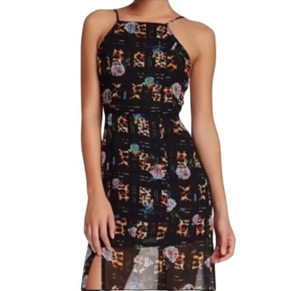 MINKPINK Jungle Fever Maxi Dress Multi Leopard Floral‎ Print XS IS15S1473 NEW - Image 3