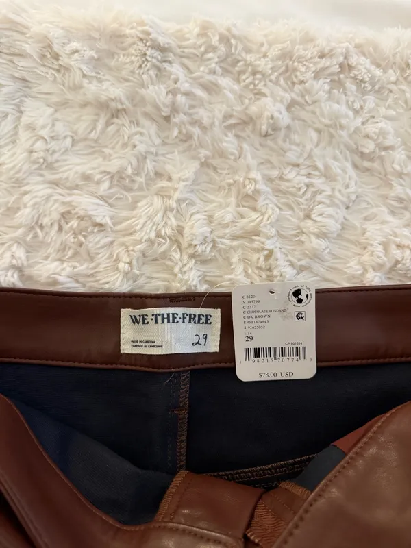 Free People Leather Skirt - Image 5