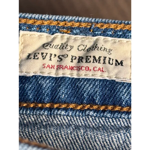 Levi’s 501 Original Fit Jeans 32 Inch Waist L26 Medium Wash Straight Leg Classic - Image 7