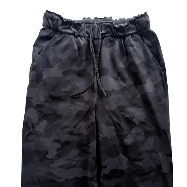Lululemon Stretch High-Rise Jogger Camo Black Grey Size 4 Luxtreme Trouser Pant - Image 4