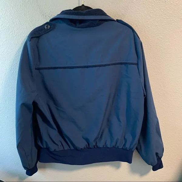 Vintage Blue Fringe Windbreaker - Image 3
