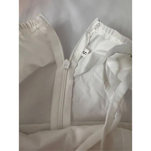 White fit & flare dress size small - Image 6