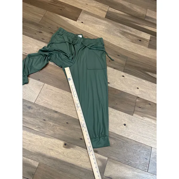 Loft Outlet Sweatpants Size XL Olive Green Lightweight Elastic Waist Drawstring - Image 7