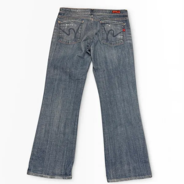 Citizens of Humanity Kelly 001 Low Rise Bootcut Jeans Blue Size‎ 29 USA Y2K Crop - Image 2