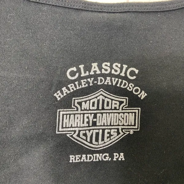 EUC Harley Davidson motorcycles women’s black‎ Pennsylvania jewel logo tshirt L - Image 5
