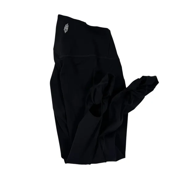 Free People FP Movement Wave Rider Leggings Black High Rise‎ Crop Pockets S - Image 5