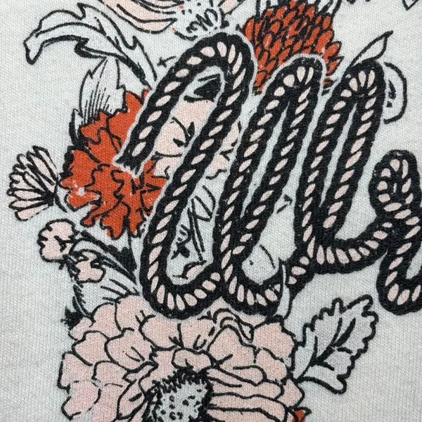 Wrangler Women's S Cotton Floral Graphic T-Shirt Crew Neck White - Image 4