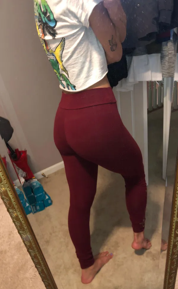 SoulFlower Yoga Leggings Red Size M - Image 2