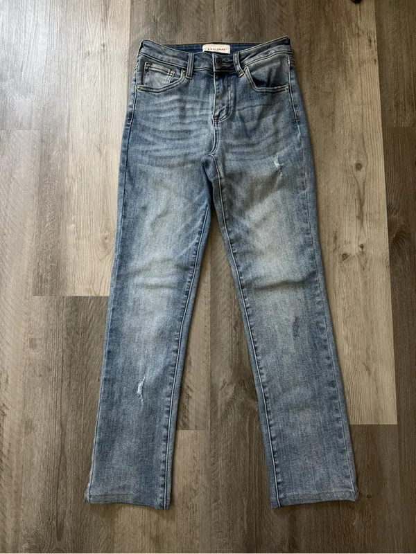 Risen Jeans Elevated Ease High Rise Straight Leg 25” Waist - Image 2