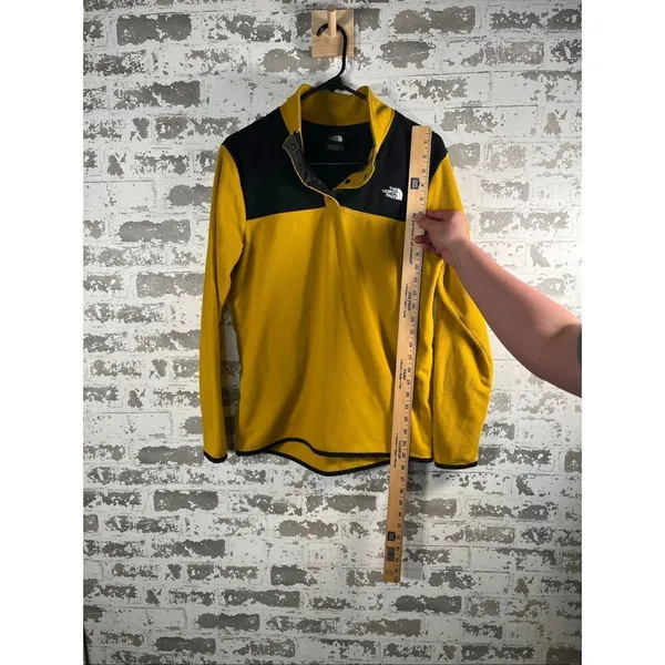 The North Face | women yellow and black 1/4 snap pullover - Image 4
