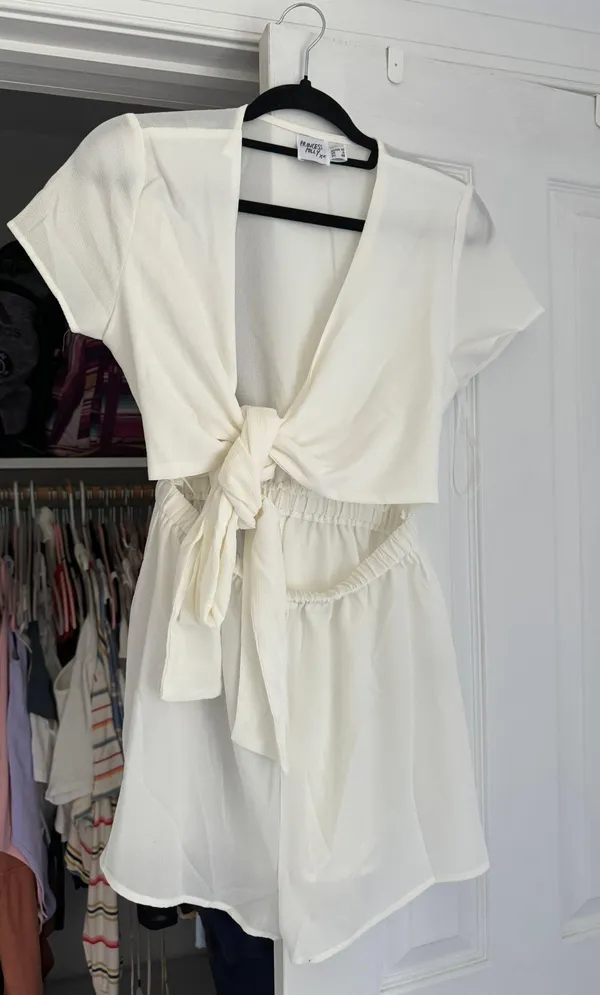 Princess Polly Ragnar Tie Front Romper - Image 2