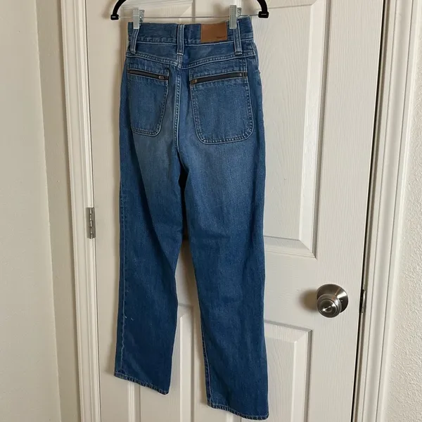 Madewell Westside Relaxed Straight Leg Jeans - Size 25 - Image 10