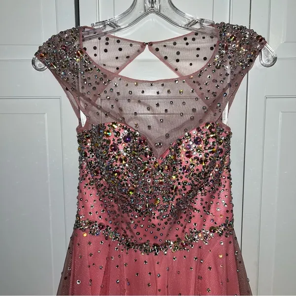 Pink Tony Bowls Le Gala by Mon Cheri Gown Size 2 - Image 5