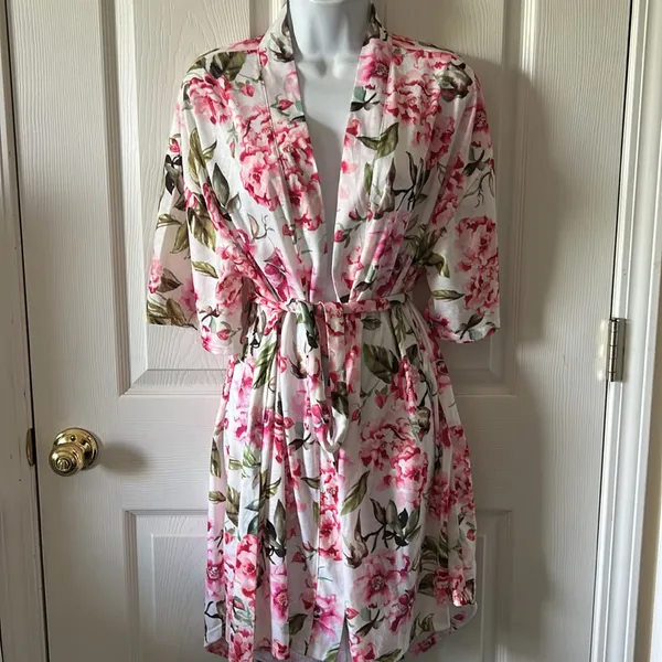 SHOW ME YOUR MUMU Women’s Brie‎ Floral Belted Spring Robe Size O/S - Image 5