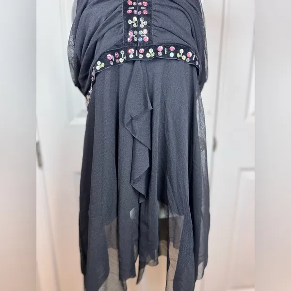 Seven7 Y2K Dark Romance Whimsigoth Velvet Sequin Halter Fairycore Festival Boho 14/16 - Image 5
