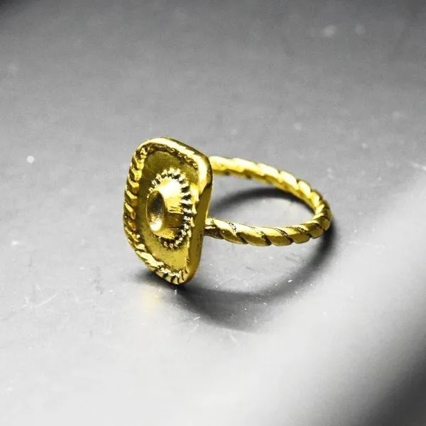 Gold Cowboy Hat Ring - Image 4