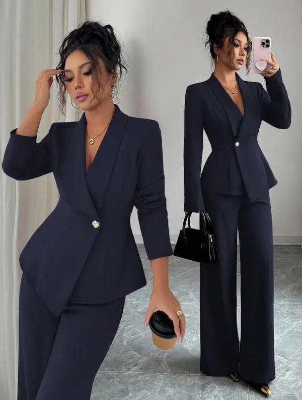 Navy blue suit set - Image 2