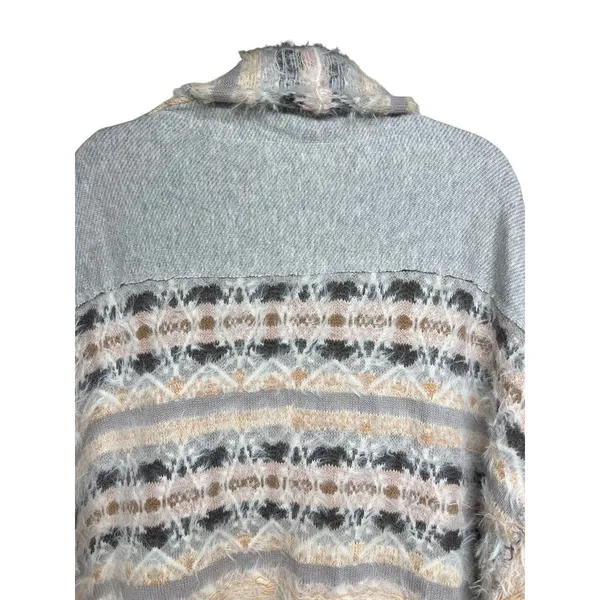 Free People Fair Weather Patterned Cardigan Neutral Combo Women’s Size Small‎ - Image 4