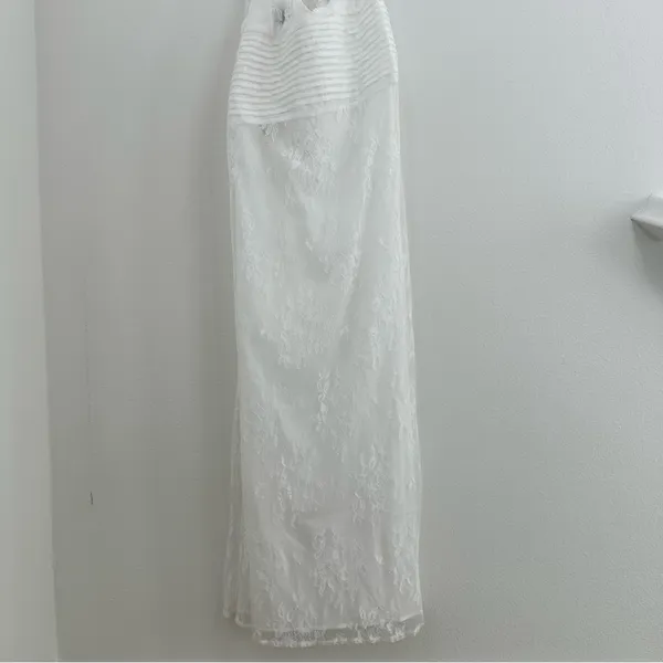 Peppermayo Reinhart Halter Maxi Dress White - Image 9