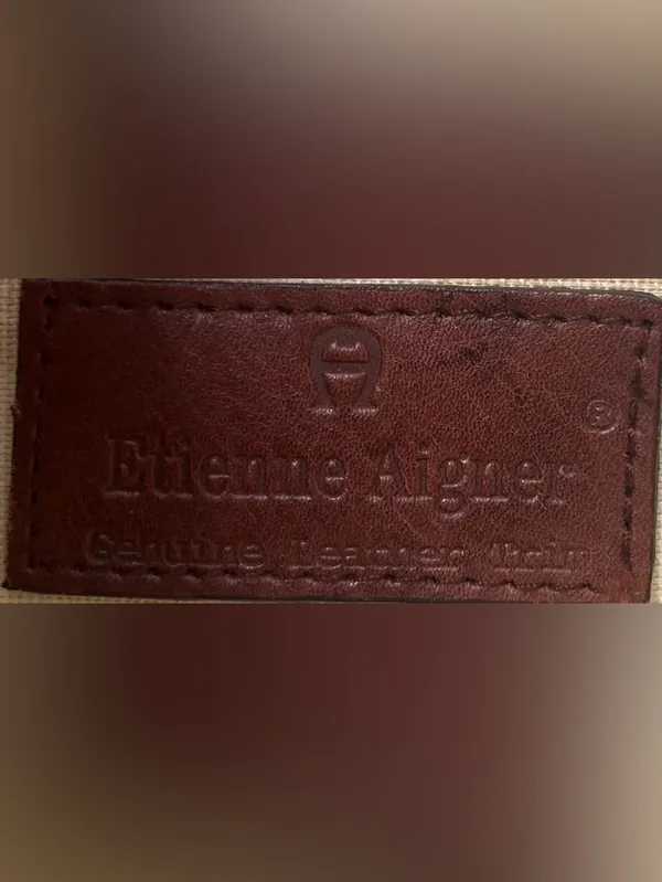 Etienne Aigner Floral Tapestry rare Crossbody with Brown Trim - Image 4