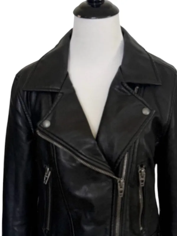 BLANKNYC Black Faux Leather Jacket Size Small - Image 3