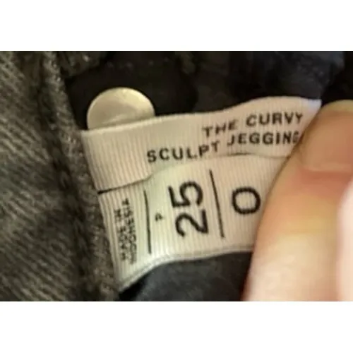 Loft Women's Mid-Grey The Curvy Sculpt‎ Jeggings Size 25/0 - Image 5