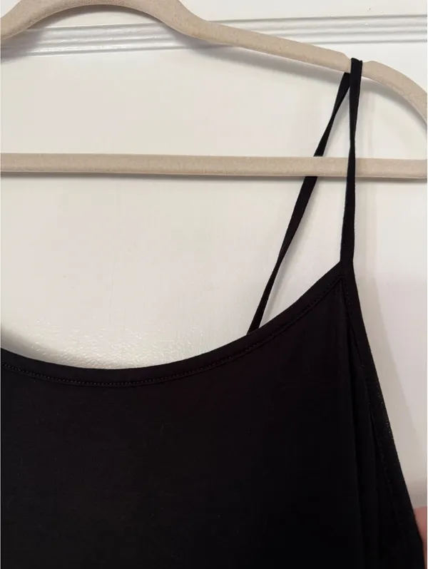 ASOS Classic Black Maxi Slip Dress with Thin Straps - Image 3