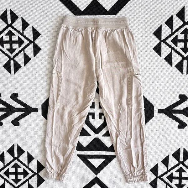 Aerie High Rise Essential Cargo Jogger Pants in Khaki Small - Image 7