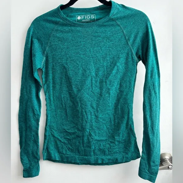 Figs Limited Edition‎ Heathered Dark Green Salta Scrub Undershirt XS workwear - Image 3