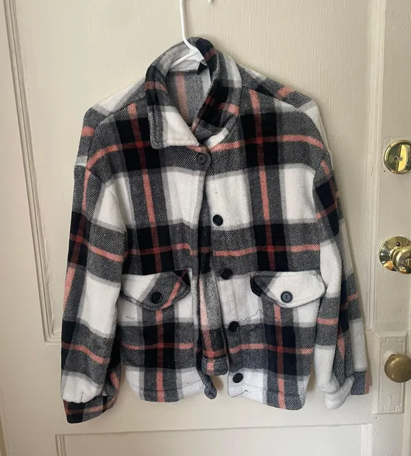 Plaid Fleece Shacket - Image 2