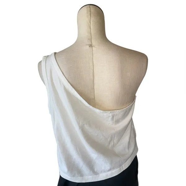 NWOT We The Free X Free People Sunny One-Shoulder Tank Top White X Large Stretch - Image 4