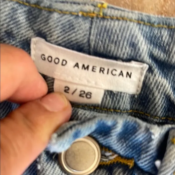 Good American Blue Straight Leg Denim 90’s jeans - Image 4