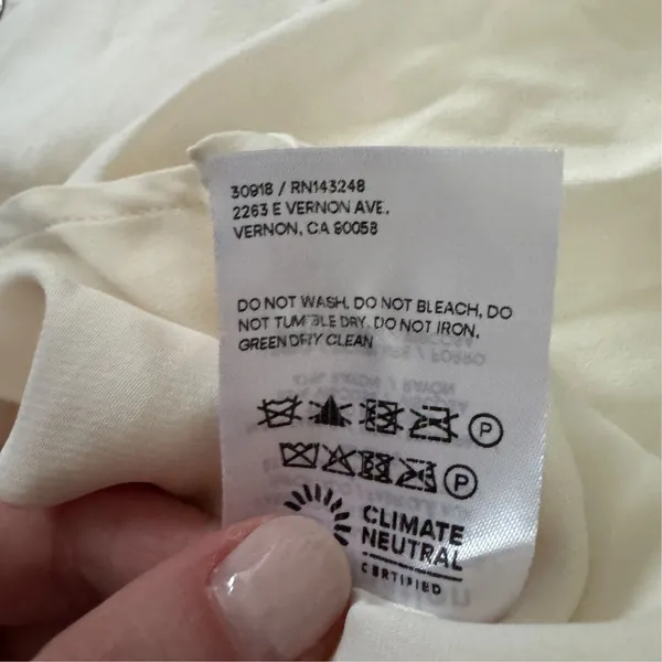 Reformation Lecce Dress Ivory - Image 8
