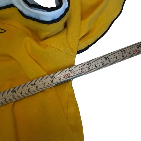 Kappa Banda Logo Tape Long Sleeve Top Yellow White Streetwear Women Small in EUC - Image 8