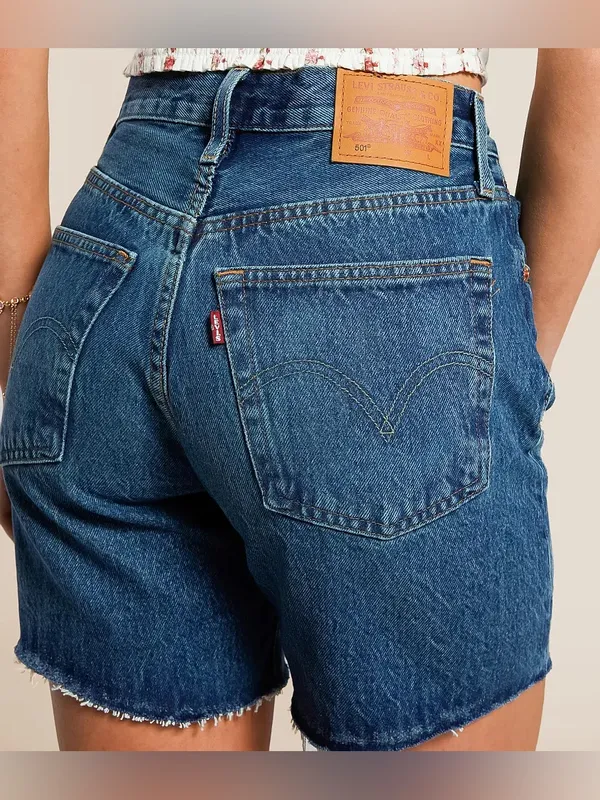 Levi’s 501 mid thigh jeans shorts NEW 25 - Image 3