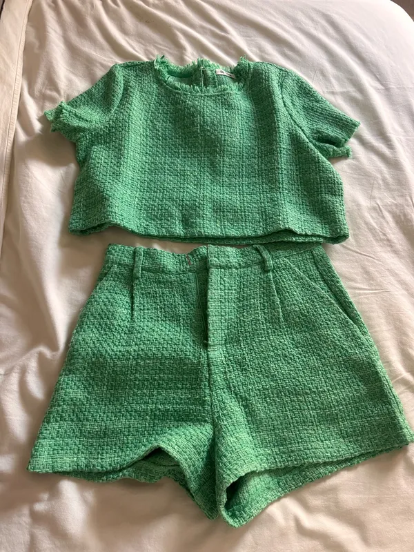 Day and Moon Green Tweed Set - Image 2