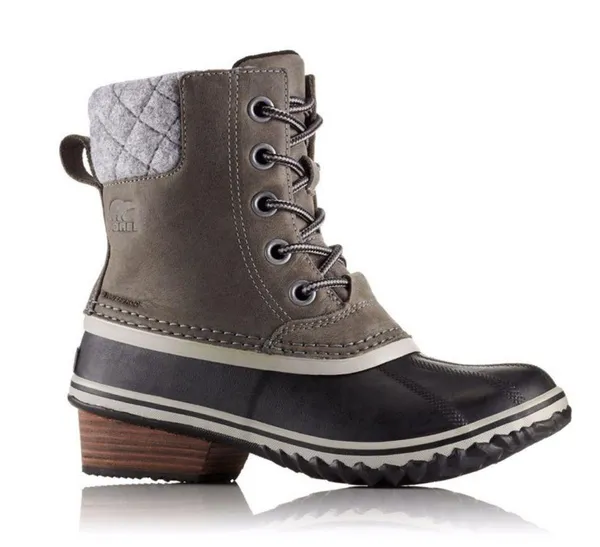 Sorel Slimpack ll Lace Boot Sz 7.5 Leather Winter Duck Boot Lace Up - Image 2