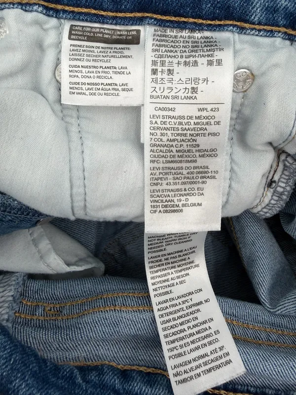 Levi's Jeans Womens 30 Blue Medium Wash Wedgie Straight Stretch Button Fly Ankle - Image 4