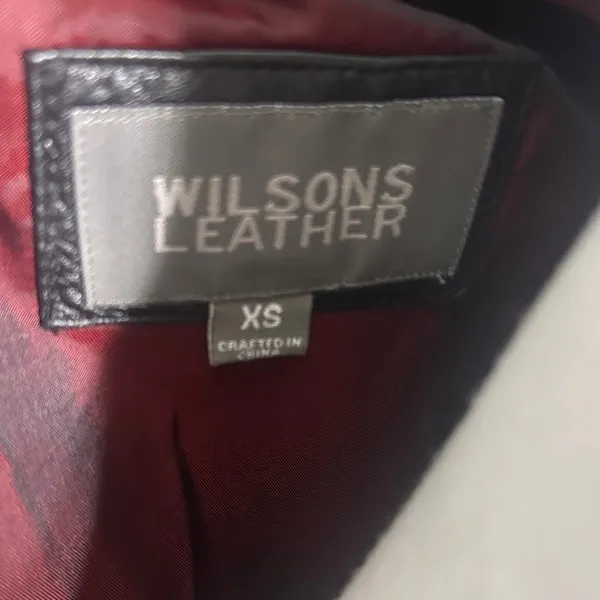 Wilsons Leather ,Genuine Leather Jacket XS – Classic Black, Excellent Condition - Image 2